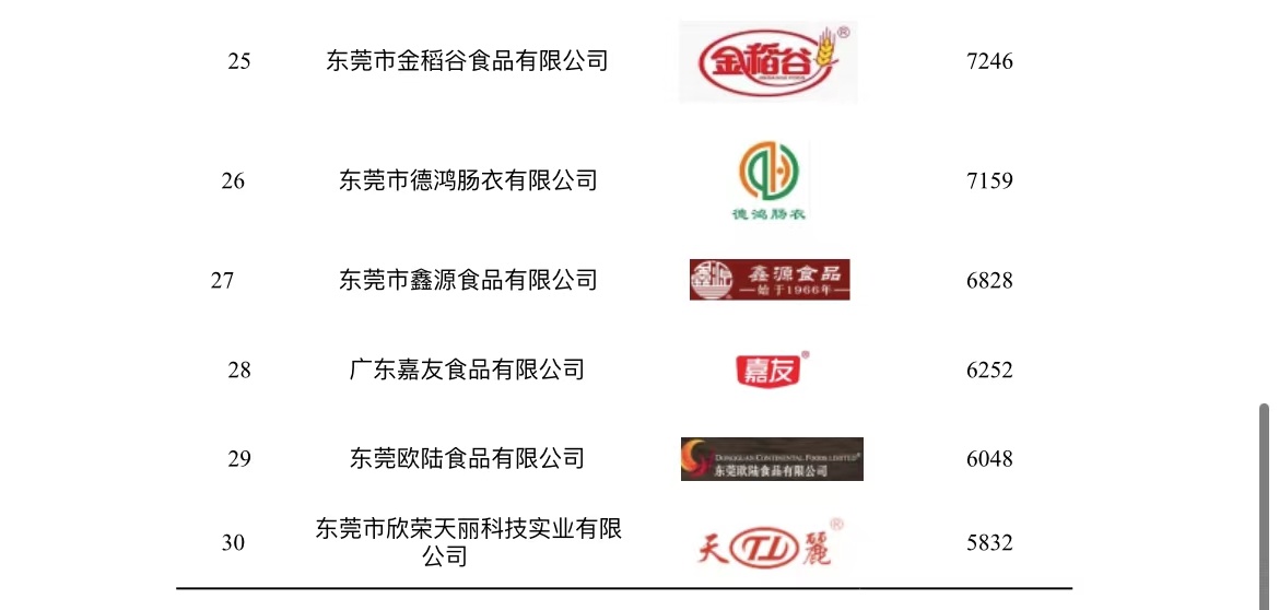 广东东莞食品有限公司，卓越品质，铸就食品行业典范